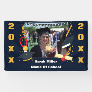 customized graduation 2021 with name and Photo Banner