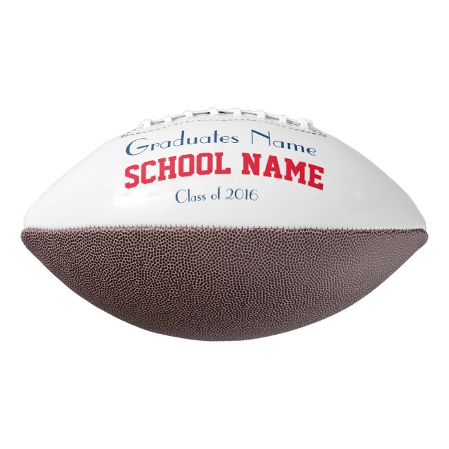 Customized Graduation, Class Year Football (Rotated 270)