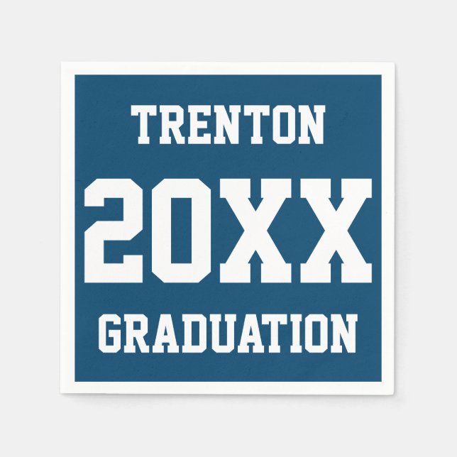 Customized Graduation Day Party Supplies Idea Napkin (Front)