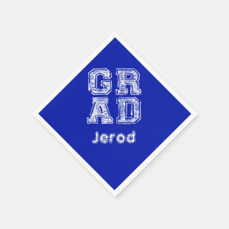 Customized Graduation Ideas Chalkboard Style Napkin