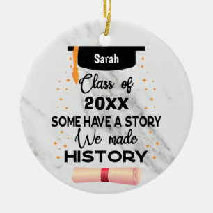 customized graduation Senior 2024 with name Ceramic Ornament