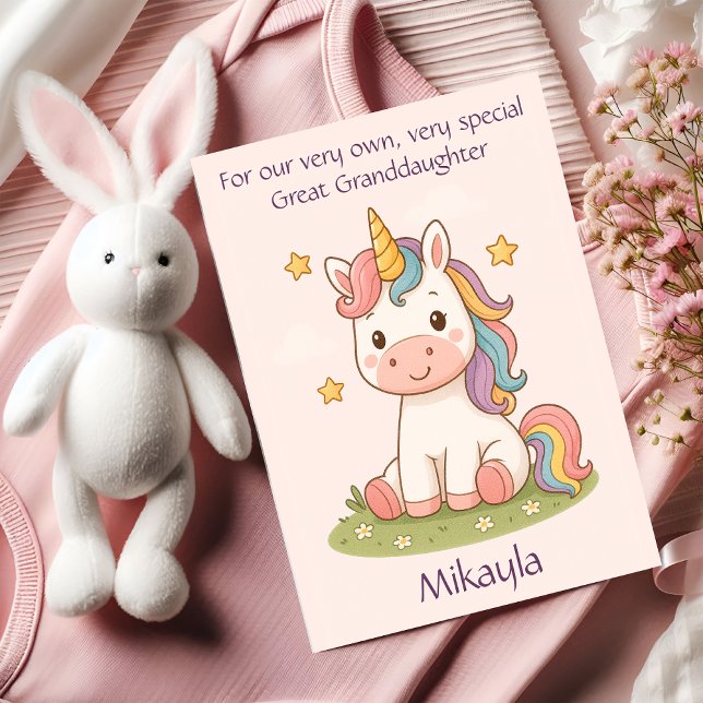 Customized Great Granddaughter Birthday Poem Card (Creator Uploaded)