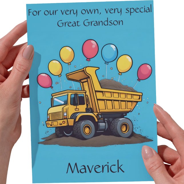 Customized Great Grandson Birthday Poem Card (Creator Uploaded)