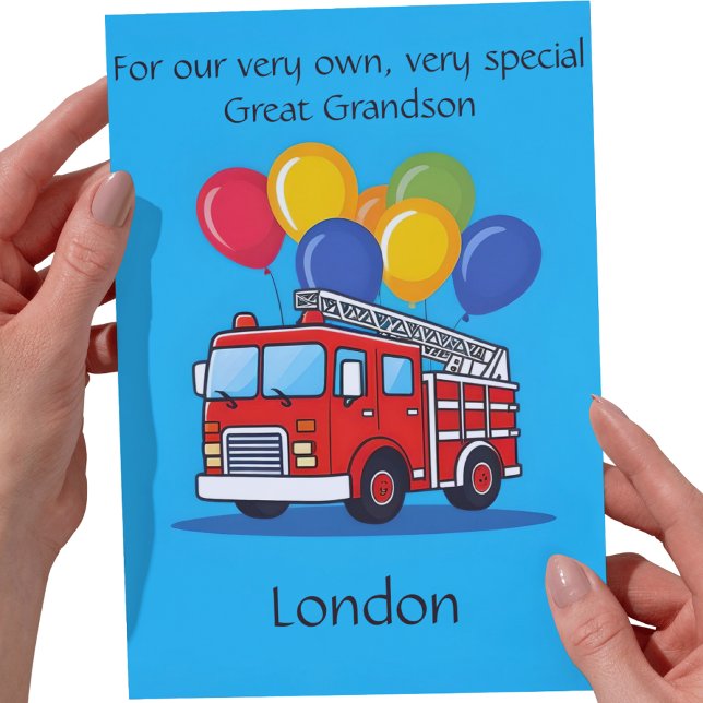 Customized Great Grandson Birthday Poem Card (Creator Uploaded)