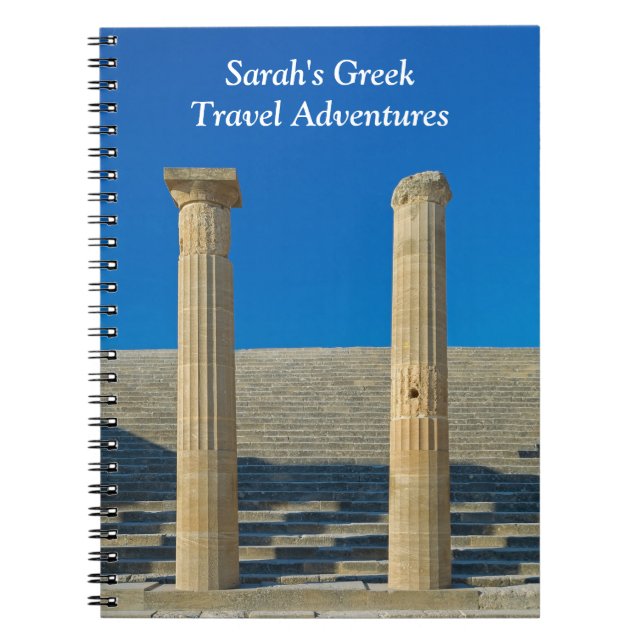 Customized Greek Travel Notebook (Front)