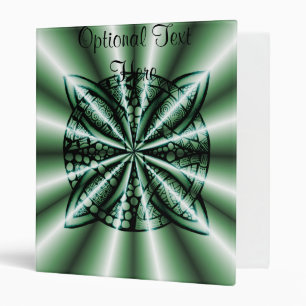 Customized Green Metallic Celtic Knot Binder
