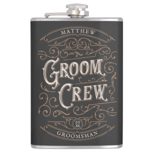 Customized Groomsmen Gift Hip Flask