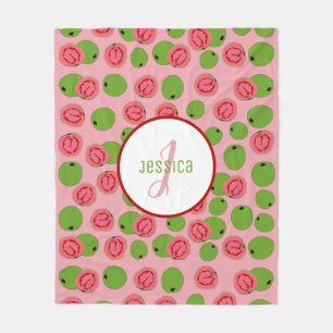 Customized Guava Fruit Pattern  Fleece Blanket