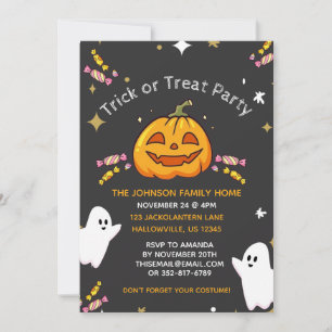 Customized Halloween Party Invitations for Kids
