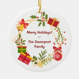 Customized Hanging Holiday Ornament