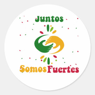 Customized Happy Hispanic Heritage Month Classic Round Sticker