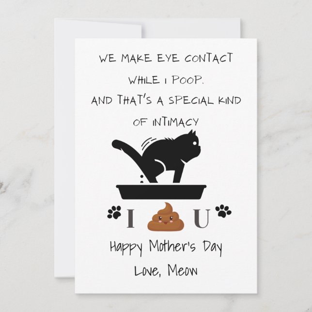 Customized Happy Mother's/Father's day Thank You Card (Front)