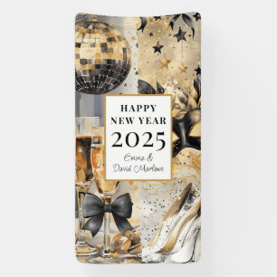 Customized Happy  New Year 2025 Banner