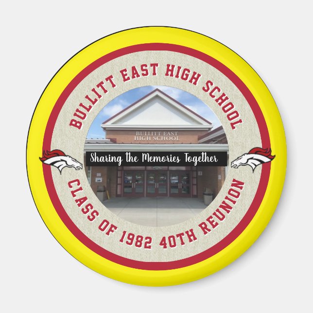 Customized High School Class Reunion Ideas Magnet (Front)