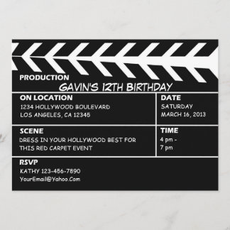 Customized Hollywood Walk of Fame Invitation