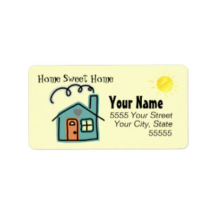 Customized Home Sweet Home Return Address Labels