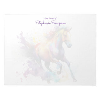 Customized Horse Lovers Notepad