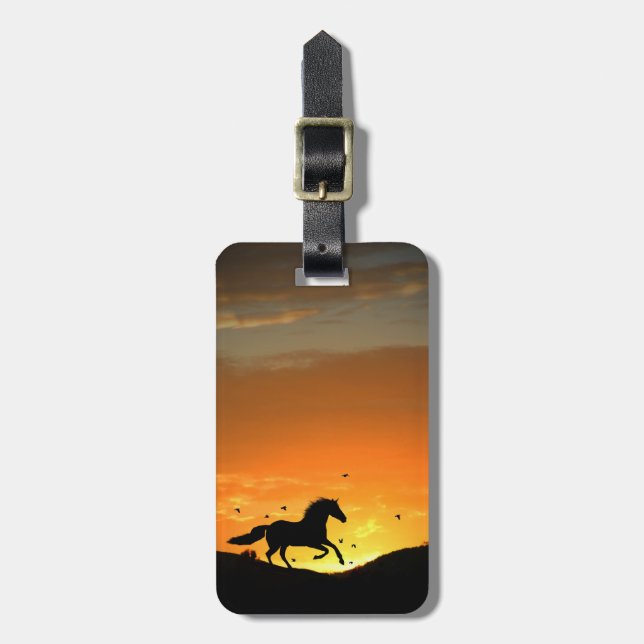 Customized Horse Luggage Tag (Front Vertical)