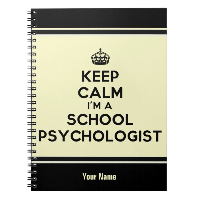 Customized I'm A School Psychologist Note Book (Front)