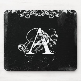 Customized Initial Monogram Mouse Pad