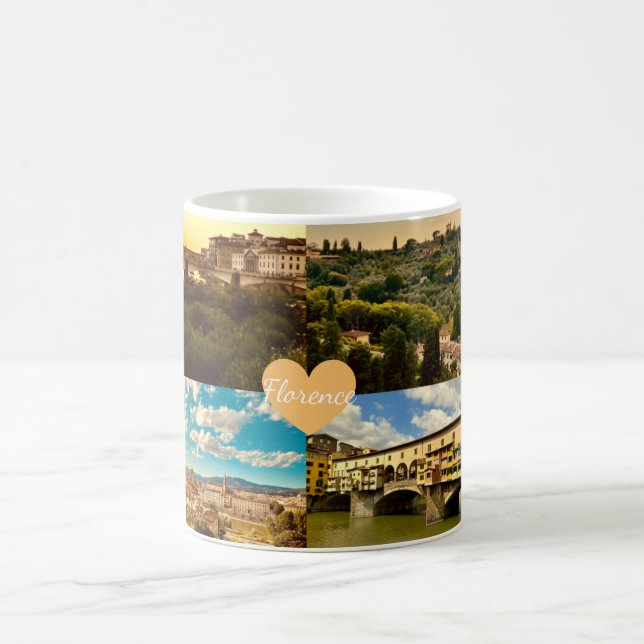 Customized Italy Florence Photography Coffee Mug (Center)