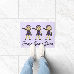 Customized Jazz Dancer Dance School Studio Teacher Doormat