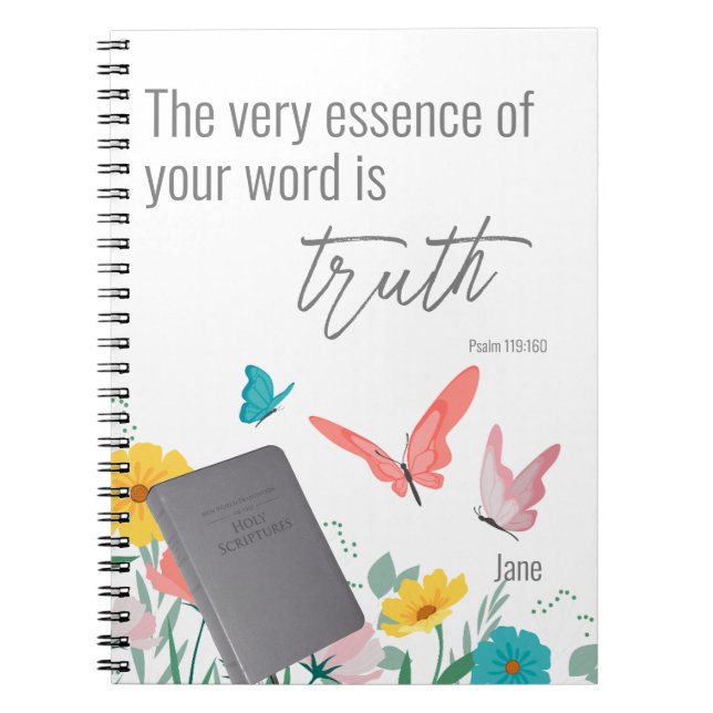 Customized JW 2023 year text Psalm 119:160  Notebo Notebook (Front)