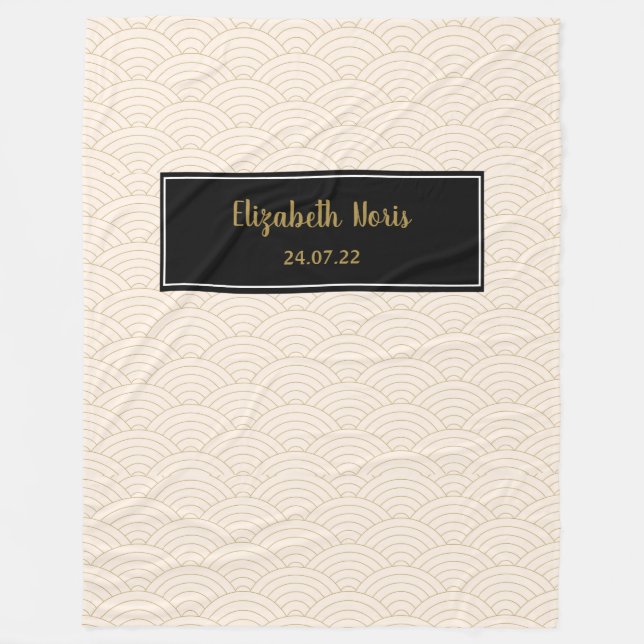 Customized JW Baptism Gifts Fleece Blanket (Front)