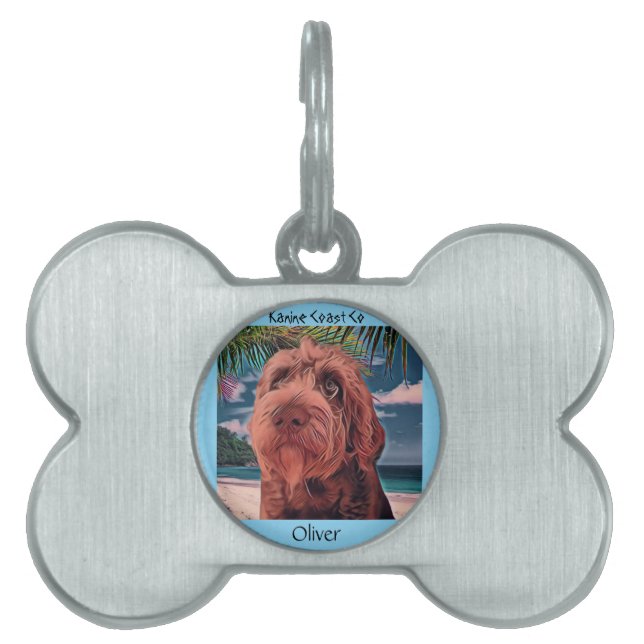 Customized Kanine Coast  Pet ID Tag (Front)