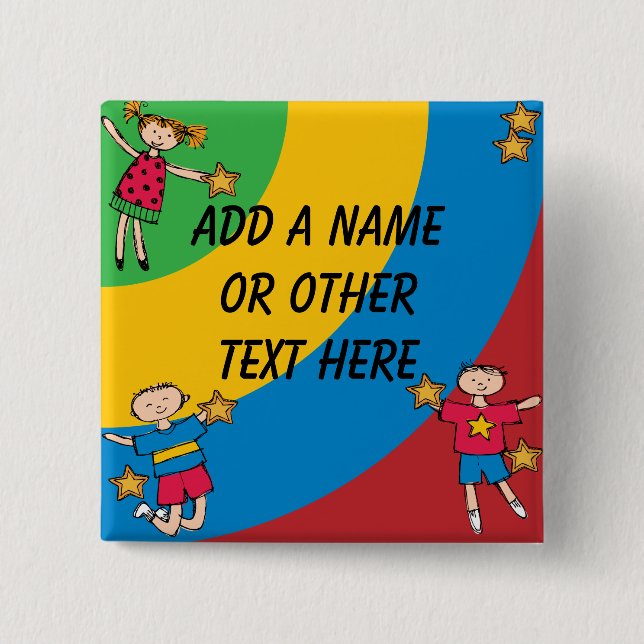 Customized Kids Jumping Button (Front)