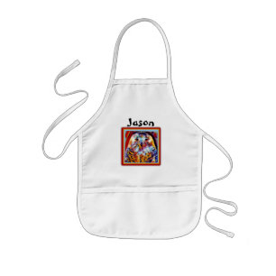Customized Kids Owl Artist  Apron