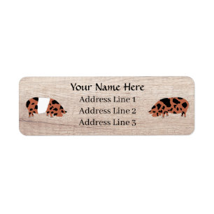 Customized KuneKune Pig Address Label