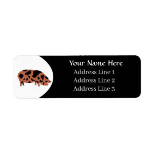 Customized KuneKune Pig Address Label