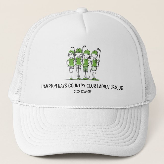 Customized Ladies Golf League Hat w/Season (Front)