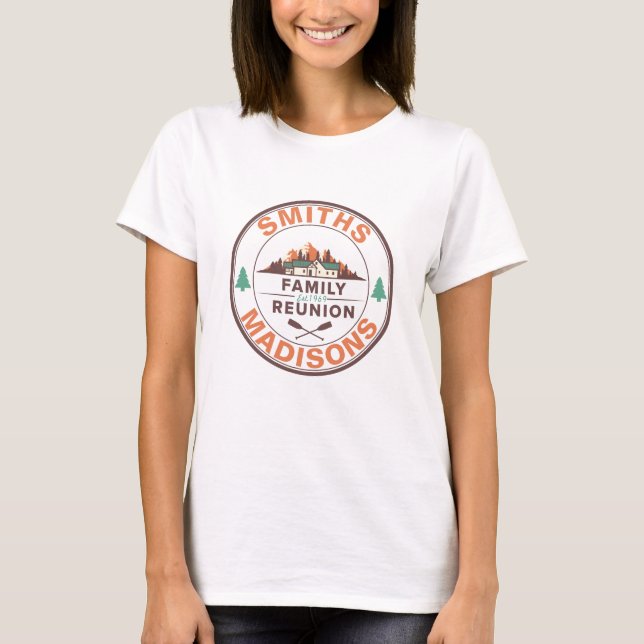 Customized Lake House Family Reunion Logo T-Shirt (Front)