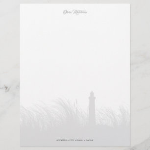 Customized Lighthouse Shoreline Letterhead