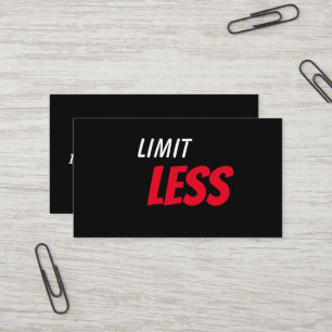  Customized Limitless  Business Card