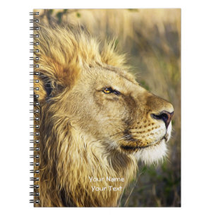 Customized Lion Head Wildcat African Wildlife Notebook
