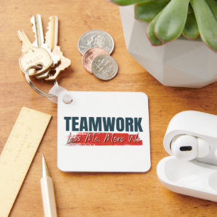 Customized Logo Inspirational Teamwork Business Keychain