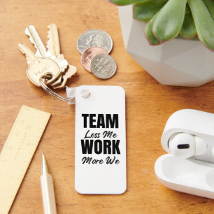 Customized Logo Motivational Teamwork Business Keychain