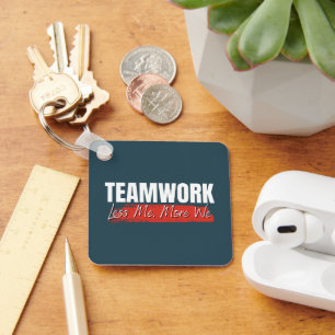 Customized Logo Motivational Teamwork Corporate Keychain