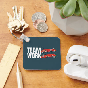 Customized Logo Motivational Teamwork Corporate Keychain