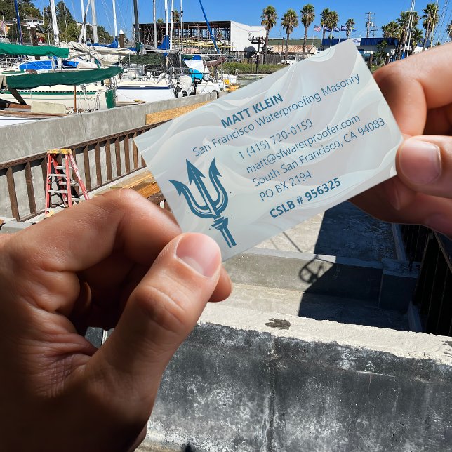 Customized Logo/QR Code/URL Waterproofing Masonry Business Card (Creator Uploaded)