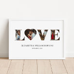 Customized Love Heart 4 Photo Print Poster<br><div class="desc">Modern and elegant design printed Customized Love Heart 4 Photo Poster Print that can be customized with your text. Please click the "Customize it" button and use our design tool to modify this template. Check out the Graphic Art Design store for other products that match this design!</div>