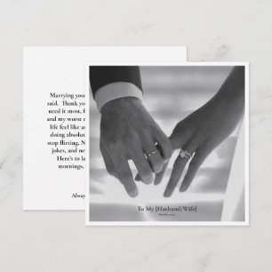 Customized Love Letter To My Person Keepsake Photo Thank You Card