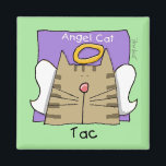 customized magnet<br><div class="desc">It's hard to lose your cat or kitten,  You can memorialize him or her with these square magnets of kitty for refrigerator or desk. Celebrate the love and life of your furry friend with a personalized magnet. Also a great gift idea.</div>