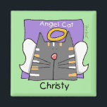 customized magnet<br><div class="desc">It's hard to lose your cat or kitten,  You can memorialize him or her with these square magnets of kitty for refrigerator or desk. Celebrate the love and life of your furry friend with a personalized magnet. Also a great gift idea.</div>