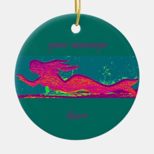 customized mermaid ornament (Front)