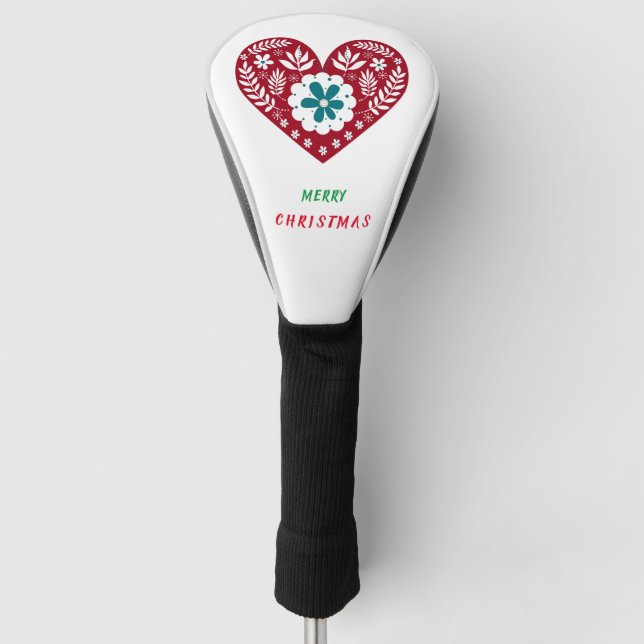 Customized Merry Christmas and Have a Nice Time Golf Head Cover (Front)