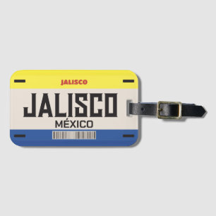 Customized Mexico Jalisco city license plate Luggage Tag